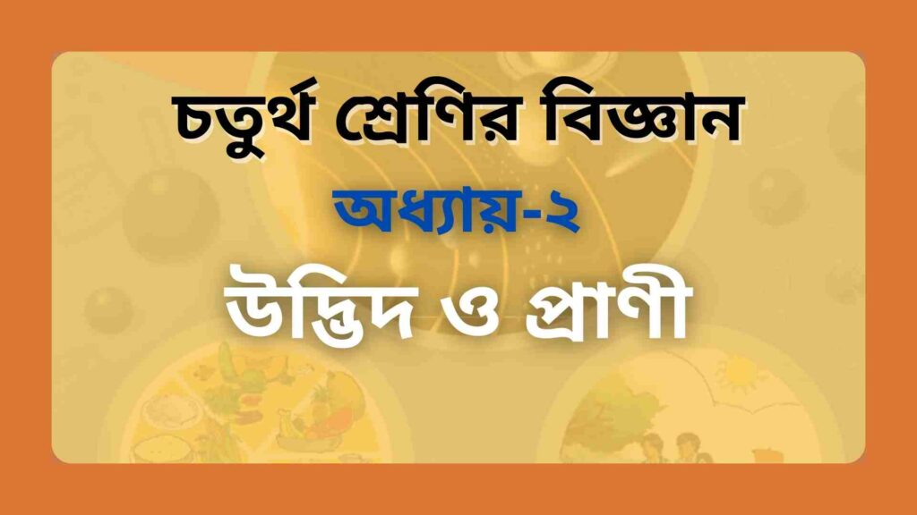 চতুর্থ শ্রেণির বিজ্ঞান অধ্যায় ২ উদ্ভিদ ও প্রাণী